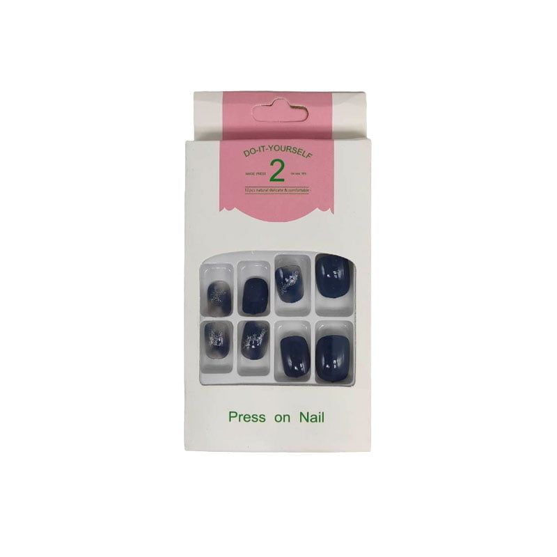 Αυτοκόλλητα νύχια σε διάφορα σχέδια 12 τμχ - Press-on fake nails - Image 8