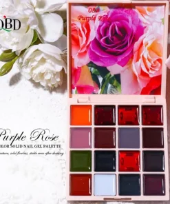 Gel Νυχιών Solid Nail Gel QBD 16 colors Painting Gel Soak-Off