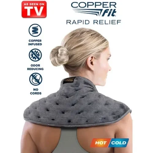 Ζώνη για παγοθεραπεία & θερμοφόρα για ώμους και πλάτη – Copper fit quick relief neck & shoulder wrap – Οnesize