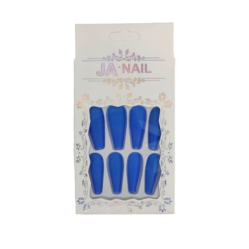 Αυτοκόλλητα νύχια σε διάφορα σχέδια 12 τμχ - Press-on fake nails - Image 3