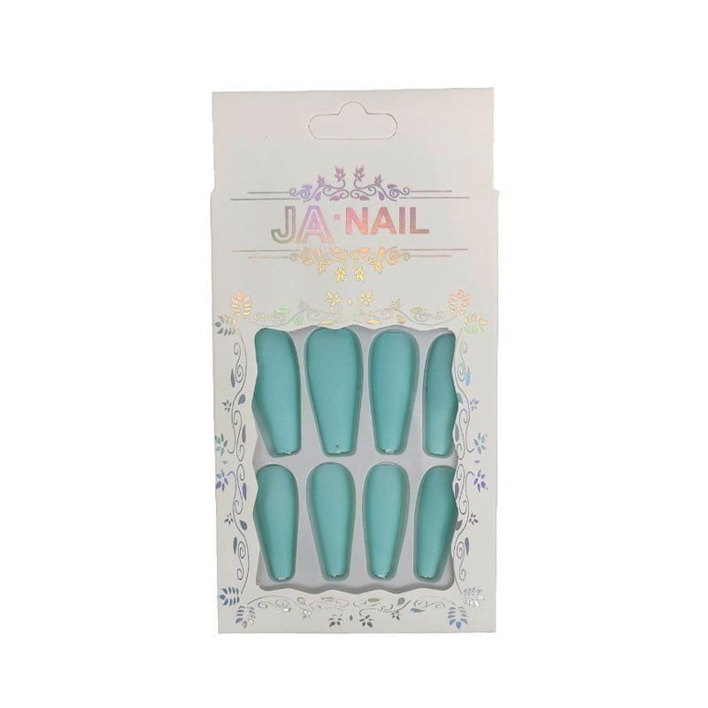 Αυτοκόλλητα νύχια σε διάφορα σχέδια 12 τμχ - Press-on fake nails - Image 12