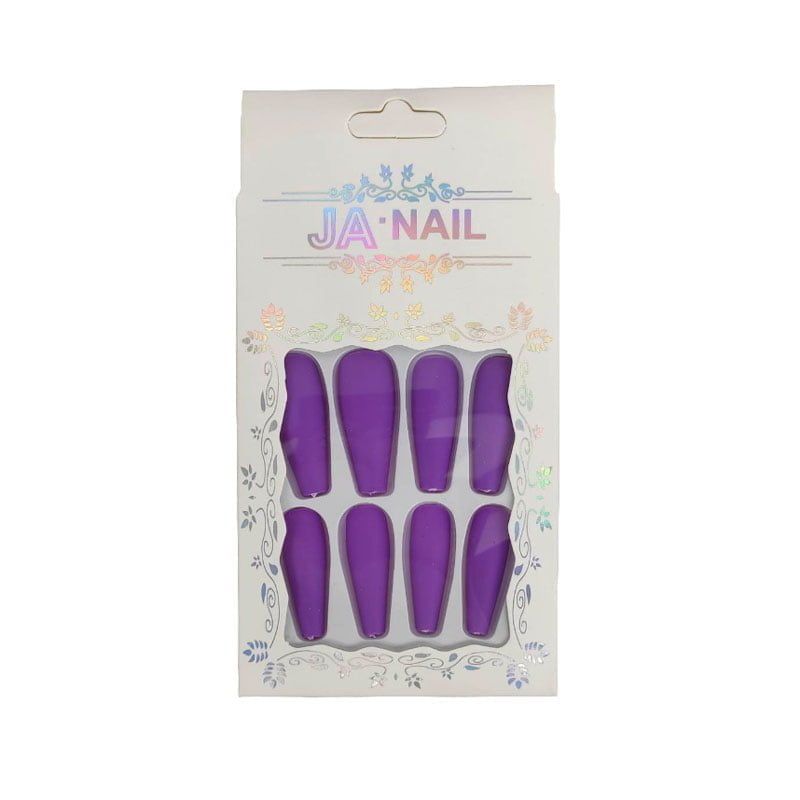 Αυτοκόλλητα νύχια σε διάφορα σχέδια 12 τμχ - Press-on fake nails