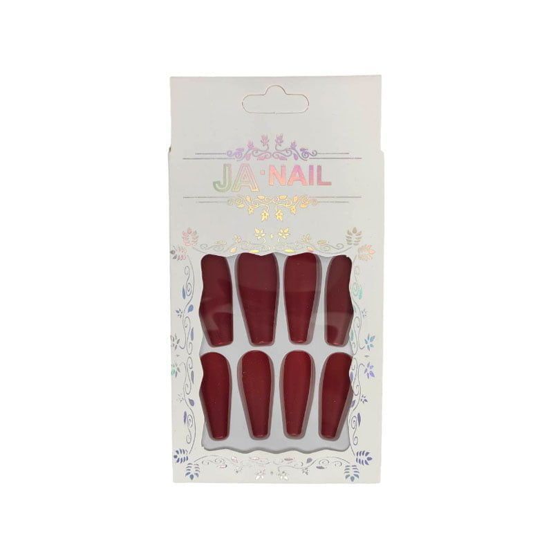 Αυτοκόλλητα νύχια σε διάφορα σχέδια 12 τμχ - Press-on fake nails - Image 5