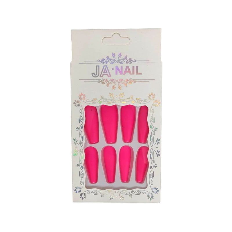 Αυτοκόλλητα νύχια σε διάφορα σχέδια 12 τμχ - Press-on fake nails - Image 6