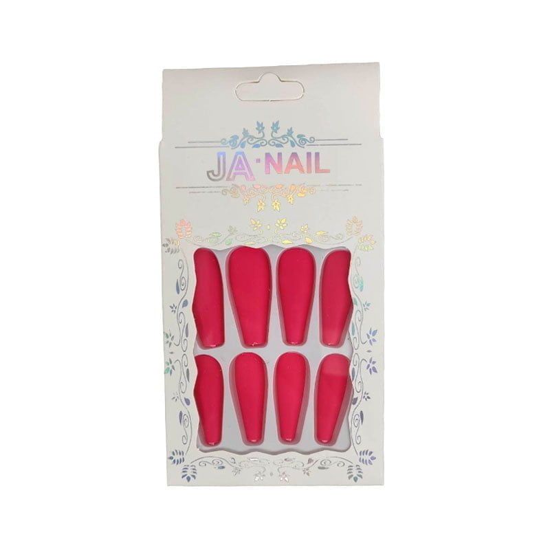 Αυτοκόλλητα νύχια σε διάφορα σχέδια 12 τμχ - Press-on fake nails - Image 7