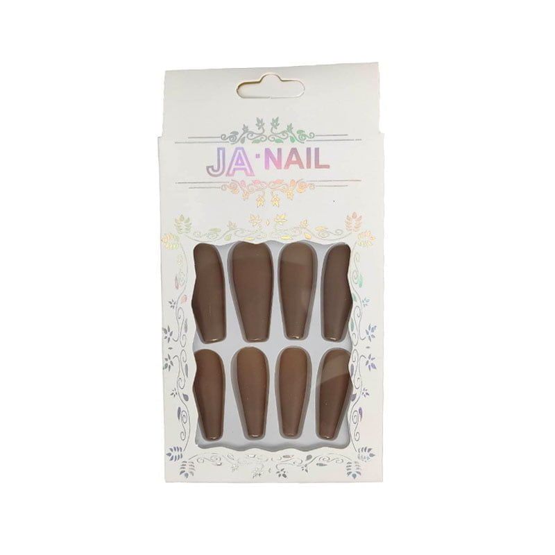 Αυτοκόλλητα νύχια σε διάφορα σχέδια 12 τμχ - Press-on fake nails - Image 11