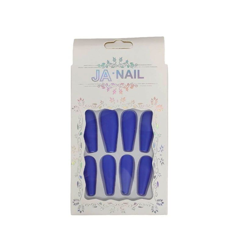 Αυτοκόλλητα νύχια σε διάφορα σχέδια 12 τμχ - Press-on fake nails - Image 2