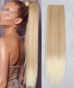 Τρέσα μαλλιών με κλιπς όμπρε ξανθό - Hair tapes