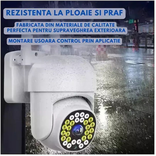 Jortan Jortan IP Κάμερα Παρακολούθησης Wi-Fi Full HD 1080p Αδιάβροχη με Αμφίδρομη Επικοινωνία και Φακό 3.6mm