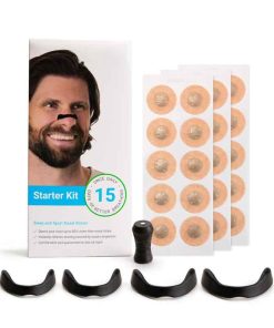 30PCS Premium Nose Dilator Strips - Magnetic Nasal Expansion Kit με 4 Dilators + 30 Patches, Εύκολο να χρησιμοποιηθεί για άντρες και γυναίκες, Εύκολο και ποικίλο για όλες τις εποχές, Προσφέρει φυσικό βοήθημα αναπνοής, Αλλοίωση του σνορίνγκ και καθαρό αέραflo