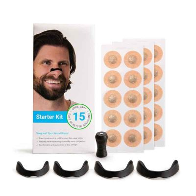 30PCS Premium Nose Dilator Strips - Magnetic Nasal Expansion Kit με 4 Dilators + 30 Patches, Εύκολο να χρησιμοποιηθεί για άντρες και γυναίκες, Εύκολο και ποικίλο για όλες τις εποχές, Προσφέρει φυσικό βοήθημα αναπνοής, Αλλοίωση του σνορίνγκ και καθαρό αέραflo