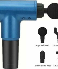 Συσκευή μασάζ, με αποσπώμενη μπαταρία, για χαλάρωση των μυϊκών πόνων του σώματος. Χρησιμοποιείται μετά από σωματική άσκηση ή άθληση και σε οποιαδήποτε καταπόνηση των μυών. Περιλαμβάνει 4 κεφαλές για μασάζ σε διαφορετικά μέρη του σώματος. Βελτιώστε και επιταχύνετε την αποκατάσταση των μυών με το πιστόλι μασάζ. Οφέλη Ανακουφίστε τους μυϊκούς πόνους διαλύοντας τους κόμπους και αυξήστε τη ροή του αίματος στους μυς σας. Εξαφανίστε την κόπωση απαλλάσσοντας το σώμα σας από γαλακτικό οξύ και άλλες τοξίνες. Εφοδιάστε με οξυγόνο και θρεπτικά συστατικά στους μύες σας για ταχύτερη ανάρρωση. Ταχύτερη ανάκαμψη σημαίνει καλύτερη αθλητική απόδοση. Χαρακτηριστικά Μέγεθος : 22x22x5cm Εργονομικό μεταλλικό σώμα ελαφρύ και ανθεκτικό Υψηλή ροπή Υψηλή συχνότητα Κινητήρας χαμηλής έντασης ντεσιμπέλ για αθόρυβο αλλά έντονο μασάζ Το σετ περιλαμβάνει Διαθέτει 4 κεφαλές μασάζ για στόχευση όλων των ομάδων μυών και 6 μεταβλητές ταχύτητες για τη ρύθμιση που θέλετε. Κεφαλή σφαίρα: για να στοχεύσετε συγκεκριμένο μυ Κεφαλή διχάλα: για έμμεση στόχευση και εργασία γύρω από έναν μυ Κεφαλή μπάλα: για στόχευση μεγάλων μυών Επίπεδη κεφαλή: για στόχευση πυκνών μυών