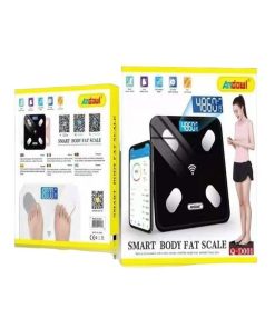 Andowl Q-D001 Smart Ζυγαριά με Λιπομετρητή σε Μαύρο χρώμα – Body scale