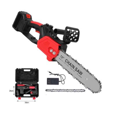 Bisutime Επαναφορτιζόμενο ηλεκτρικό πριόνι χειρός 68V 1200W- Αλυσοπρίονο – Chainsaw21V Βαλιτσάκι Μεταφοράς Μπαταρία 68V Φορτιστή μπαταρίας