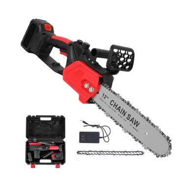 Bisutime Επαναφορτιζόμενο ηλεκτρικό πριόνι χειρός 68V 1200W- Αλυσοπρίονο – Chainsaw21V Βαλιτσάκι Μεταφοράς Μπαταρία 68V Φορτιστή μπαταρίας