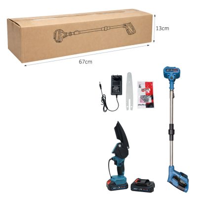 Τηλεσκοπικό αλυσοπρίονο μπαταρίας 98V, ιδανικό για κοπή κλαδιών και εργασίες κλαδέματος σε ύψος χωρίς τη χρήση σκάλας. Διαθέτει εργονομική λαβή και αποσπώμενη προέκταση που επιτρέπει άνετη εργασία και μεγαλύτερη εμβέλεια, προσφέροντας σταθερότητα και ευκολία χειρισμού.Το σετ περιλαμβάνει βασικά αξεσουάρ για άμεση χρήση, όπως φορτιστή, αλυσίδα, οδηγό λάμας και μπαταρίες, ενώ η ελαφριά κατασκευή βοηθά στη μείωση της κόπωσης κατά τη διάρκεια της εργασίας. Κατάλληλο για οικιακή και ημιεπαγγελματική χρήση, για καθαρό και αποτελεσματικό κλάδεμα δέντρων και θάμνων.
Χαρακτηριστικά:
Τηλεσκοπικός σχεδιασμός για μεγαλύτερο ύψος κοπής
Λειτουργία με επαναφορτιζόμενη μπαταρία 98V
Εργονομικός και ελαφρύς σχεδιασμός
Ιδανικό για κλάδεμα και συντήρηση κήπου
Συμπεριλαμβάνονται αξεσουάρ και εξαρτήματα για ολοκληρωμένη χρήση.