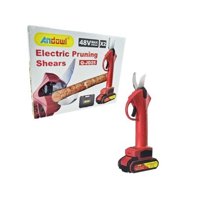 Το ηλεκτρικό κλαδευτήρι Andowl Q-JD25 προσφέρει επαγγελματικό κλάδεμα με ευκολία και ακρίβεια, χάρη στον ισχυρό κινητήρα και την επαναφορτιζόμενη μπαταρία 48V.Με ικανότητα κοπής έως 25mm, είναι ιδανικό για αμπελώνες, ελαιώνες και γενική περιποίηση δέντρων και θάμνων.
Περιλαμβάνει δύο μπαταρίες για μεγαλύτερη αυτονομία, καθώς και πρακτική βαλίτσα μεταφοράς.
Χαρακτηριστικά:
Τύπος: Ηλεκτρικό κλαδευτήρι μπαταρίας
Μπαταρία: 2 x 48V επαναφορτιζόμενες μπαταρίες λιθίου
Μέγιστη διάμετρος κοπής: 25mm
Χρήση: Επαγγελματική και ερασιτεχνική
Χρώμα: Κόκκινο
Περιλαμβάνει:
1 x Κλαδευτήρι
2 x Μπαταρίες 48V
1 x Φορτιστής
1 x Βαλίτσα μεταφοράς
Εγχειρίδιο χρήσης