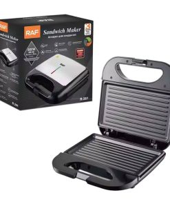 Η τοστιέρα RAF R.261 συνδυάζει ισχύ 850W με αντικολλητικές πλάκες για να ετοιμάζετε γρήγορα και εύκολα τοστ, σνακ και μικρά γεύματα. Ο εργονομικός σχεδιασμός και η διπλής όψης θέρμανση εξασφαλίζουν ομοιόμορφο ψήσιμο, ενώ η αντικολλητική επίστρωση επιτρέπει εύκολο καθάρισμα. Χαρακτηριστικά: Ισχύς: 850W Θέρμανση και από τις δύο πλευρές Αντικολλητική επίστρωση για εύκολο καθάρισμα Ομοιόμορφη κατανομή θερμότητας Εργονομική χειρολαβή με ασφάλεια κλειδώματος Διαστάσεις πλάκας: 22 x 23 cm Συμπαγές μέγεθος, εύκολη αποθήκευση Ιδανική για τοστ, σνακ και γρήγορα γεύματα