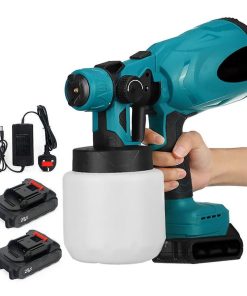 Ονομαστική τάση: 21V Ονομαστική ισχύς: 210 W Ισχύς φορτίου: 800W Απόσταση Ψεκασμού: 200-500cm Ονομαστική ταχύτητα: 38000 rpm Πλάτος: 200-300mm Ροή αέρα: 160 1/λεπτό Ροή βαφής: 500-800ml/min Χωρητικότητα δοχείου: 800ml