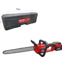 Ισχυρό και πρακτικό αλυσοπρίονο μπαταρίας με λάμα 30cm (12″), ιδανικό για κοπή ξύλων, κλαδιών και μικρών κορμών. Διαθέτει δύο μπαταρίες 68V για μεγαλύτερη αυτονομία και ταχύτητα αλυσίδας 12m/s για αποτελεσματική εργασία. Συνοδεύεται από ανθεκτική βαλίτσα μεταφοράς 71x24cm για εύκολη αποθήκευση και μεταφορά.