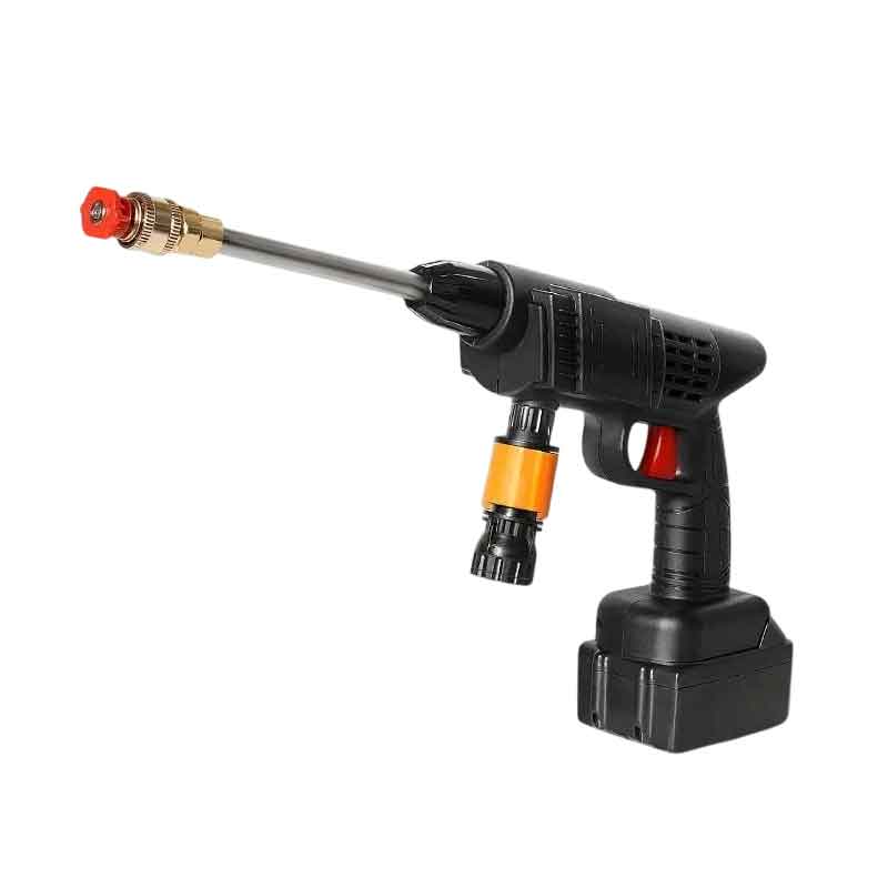 Πλήρες σετ φορητού πλυστικού υψηλής πίεσης 48V, ιδανικό για πλύσιμο αυτοκινήτου, μηχανής, ποδηλάτου, μπαλκονιού ή εργαλείων. Λειτουργεί με μπαταρία λιθίου για πλήρη φορητότητα και ευκολία στη χρήση χωρίς καλώδια. Παρέχεται σε πρακτική βαλίτσα μεταφοράς με όλα τα απαραίτητα εξαρτήματα. Τάση: 48V Περιλαμβάνονται 2 μπαταρίες + φορτιστής Πιστόλι ψεκασμού με εργονομική λαβή Μπουκάλι σαπουνιού, λάστιχο, ακροφύσια & σύνδεσμοι Διαστάσεις βαλίτσας: 27 × 22 cm