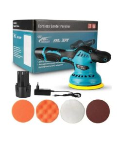Περιστροφικός αλοιφαδόρος ρεύματος που χρησιμοποιείται για γυάλισμα, κέρωμα, διόρθωση γρατζουνιών και αφαίρεση σκουριάς από τις επιφάνειες. Έχει δυνατότητα προσαρμογής της ταχύτητας, ώστε να τη ρυθμίζετε ανάλογα με την εργασία που έχετε να κάνετε. Η βάση του έχει διάμετρο 145mm. Τεχνικά Χαρακτηριστικά: Διάμετρος: 145 mm. Ταχύτητα χωρίς φορτίο: 2500 - 5000 rpm. Τάση: DC 12V. Συχνότητα: 50Hz. Ρεύμα: 5Α. Επίπεδα λειτουργίας: 6. Τροφοδοσία: Επαναφορτιζόμενη μπαταρία λιθίου. Χρόνος φόρτισης: 4 ώρες. Διάρκεια λειτουργίας: 60 λεπτά. Διαστάσεις: 22.2cm x 14.5cm x 12cm. Περιλαμβάνει: 1 x Φορητός Επαναφορτιζόμενος Αλοιφαδόρος – Λειαντήρας 12V. 1 x Μπαταρία 1 x Φορτιστής