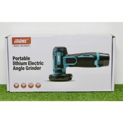 Φορητός γωνιακός τροχός με 1 μπαταρία.Χαρακτηριστικά: Δέχεται δίσκους με διάμετρο εως και 76 mm, 3'' Διαθέτει διακόπτη κλειδώματος. Τάση: 12V Περιλαμβάνει: 1 γωνιακός τροχός μπαταρίας 1 μπαταρία λιθίου 2 δίσκοι κοπής Κλειδί σύσφιξης κεντρικής βίδας 1 φορτιστής