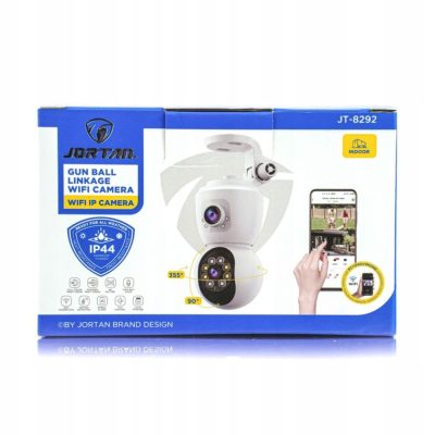 Κάμερα Ασφαλείας Wi-Fi IP JORTAN JT-8292 με Έγχρωμη Νυχτερινή Όραση, Ανίχνευση Κίνησης & Αμφίδρομο Ήχο (1080P)Προστατέψτε το γραφείο, το σπίτι και κάθε εσωτερικό χώρο όπου υπάρχει ανάγκη επιτήρησης με την πρωτοποριακή κάμερα Jortan JT-8292!

Είναι ειδικά σχεδιασμένη για να προσφέρει άνεση και ευκολία χρήσης, παρέχοντας σιγουριά για την ασφάλεια της κατοικίας ή του επαγγελματικού σας χώρου.

Η υψηλής ποιότητας εικόνα αποτελεί ένα από τα κύρια χαρακτηριστικά που την κάνουν να ξεχωρίζει!

Κύρια χαρακτηριστικά:
3 λειτουργίες προβολής, ώστε να προσαρμόζεται σε κάθε ανάγκη χρήσης.
Ημερήσια λήψη 1080P, για καθαρή και ευκρινή εικόνα σε συνθήκες φωτισμού.
Έγχρωμη νυχτερινή όραση, για εικόνα ακόμα και στο σκοτάδι με υπέρυθρο φωτισμό.
Αντοχή IP44, προστασία από υγρασία και μεταβολές θερμοκρασίας.
Αμφίδρομος ήχος, για επικοινωνία μέσω της κάμερας.
Υπέρυθρος φωτισμός, για αξιόπιστη παρακολούθηση τη νύχτα.
Απομακρυσμένος έλεγχος, μέσω smartphone, tablet ή υπολογιστή.
Καταγραφή βίντεο, με αποθήκευση σε κάρτα μνήμης.
Ανίχνευση κίνησης, με άμεσες ειδοποιήσεις στο κινητό.